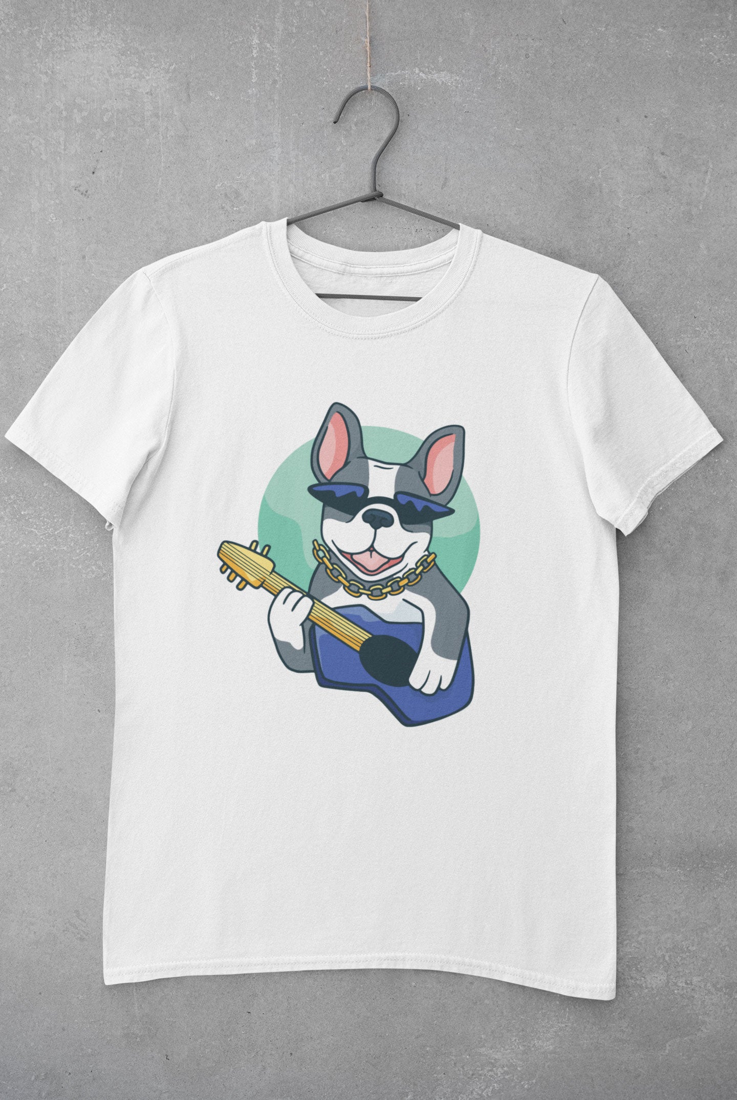 Tee-Shirt Homme " Bull Guitariste "
