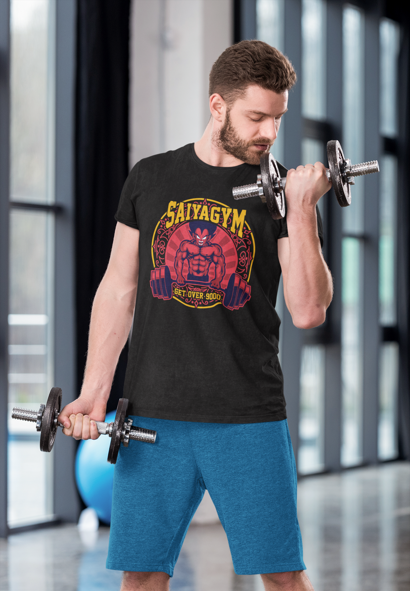 Tee-Shirt Homme Vegeta Saiya Gym